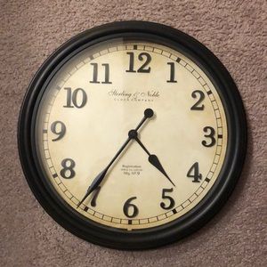 Sterling & Noble Clock wall piece. Great condition